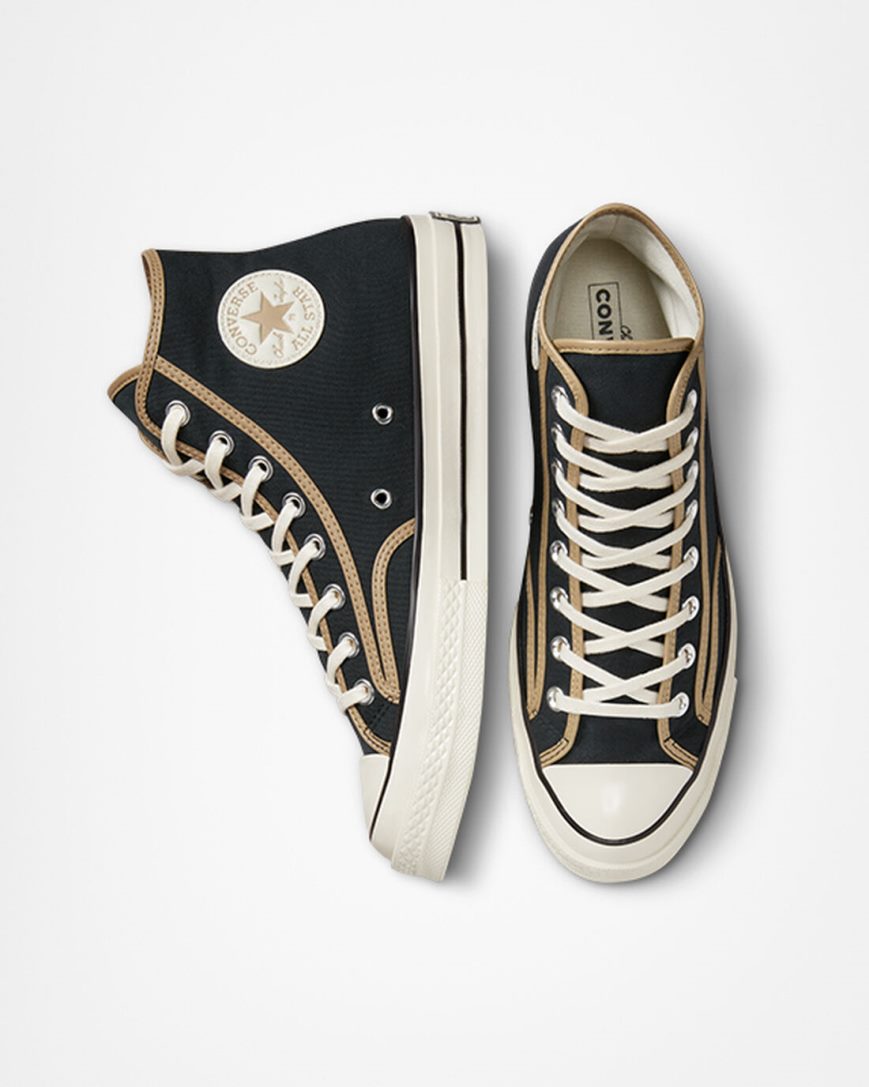 Tenisky Vysoke Converse Chuck 70 Heavyweight Platene Damske Čierne Hnedožltý | SK GJBNP9